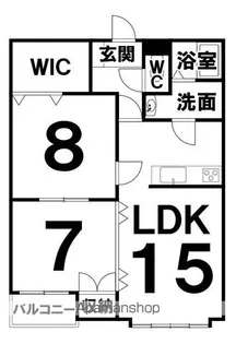 ロンシャン【1階】の間取り